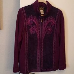 Bob Mackie leather sweater